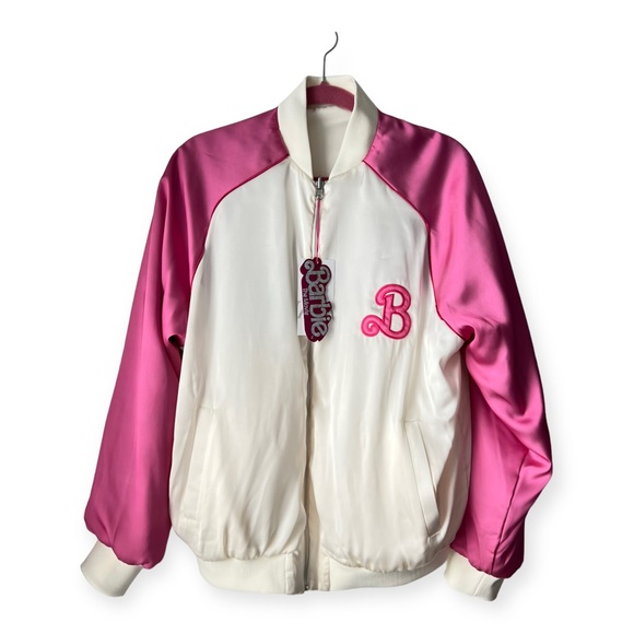 Zara x Barbie Reversible Satin Effect Bomber Jacket - Picture 12 of 16